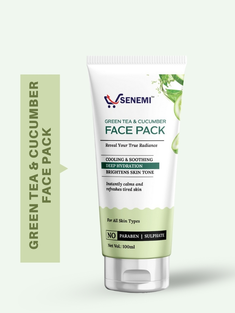 Green Tea & Cucumber Face Pack - 100 GM
